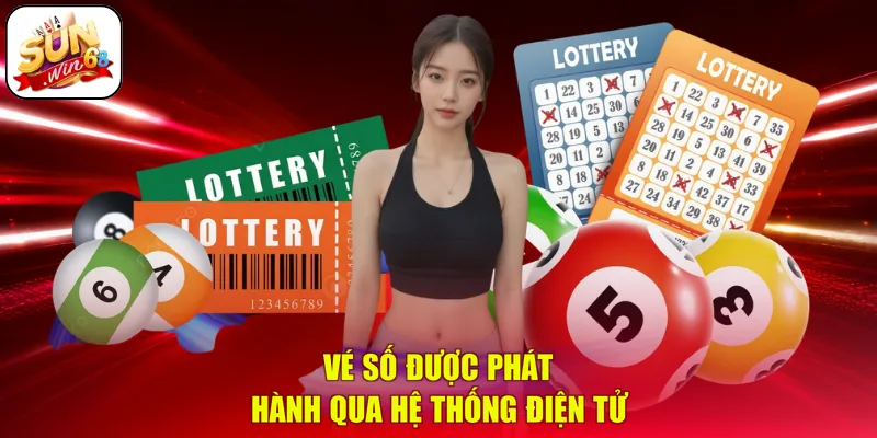 Vé số được phát hành qua hệ thống điện tử